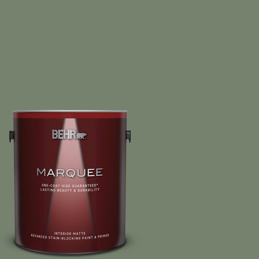 paint 1 behr coat Gazebo Hide Green MARQUEE gal. One Coat #MQ6 16 1 BEHR