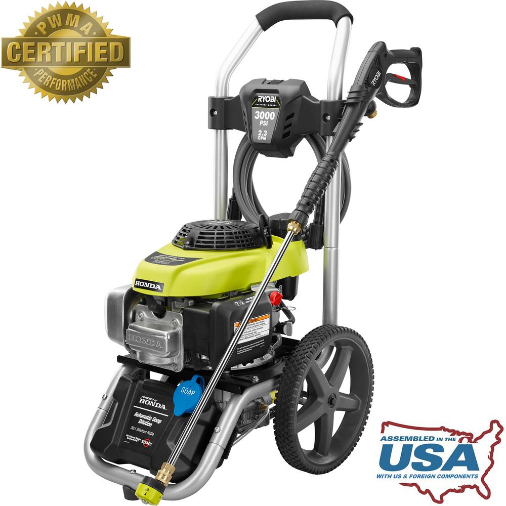 Ryobi 3000-PSI 2.3-GPM Honda Gas Pressure Washer with Honda GCV160 Engine (New Open Box)