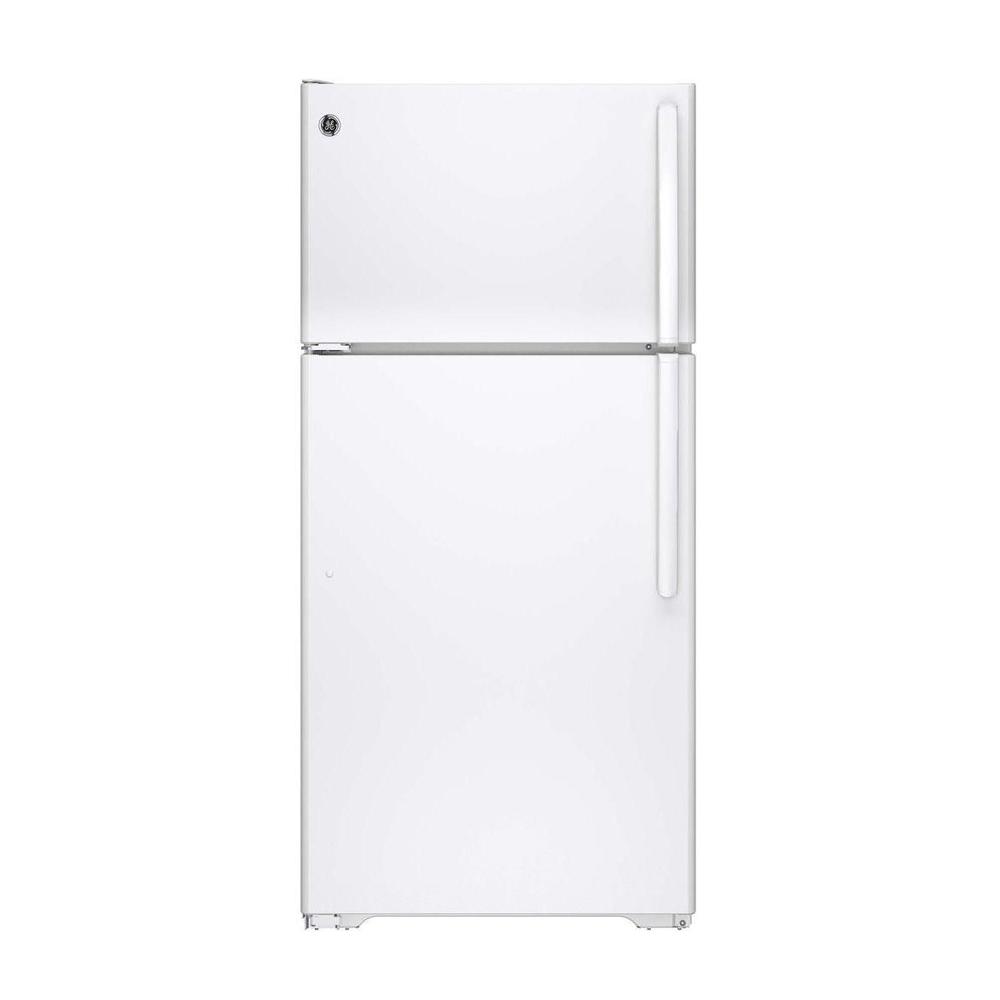 GE 14.6 cu. ft. Top Freezer Refrigerator in WhiteGTE15CTHLWW The
