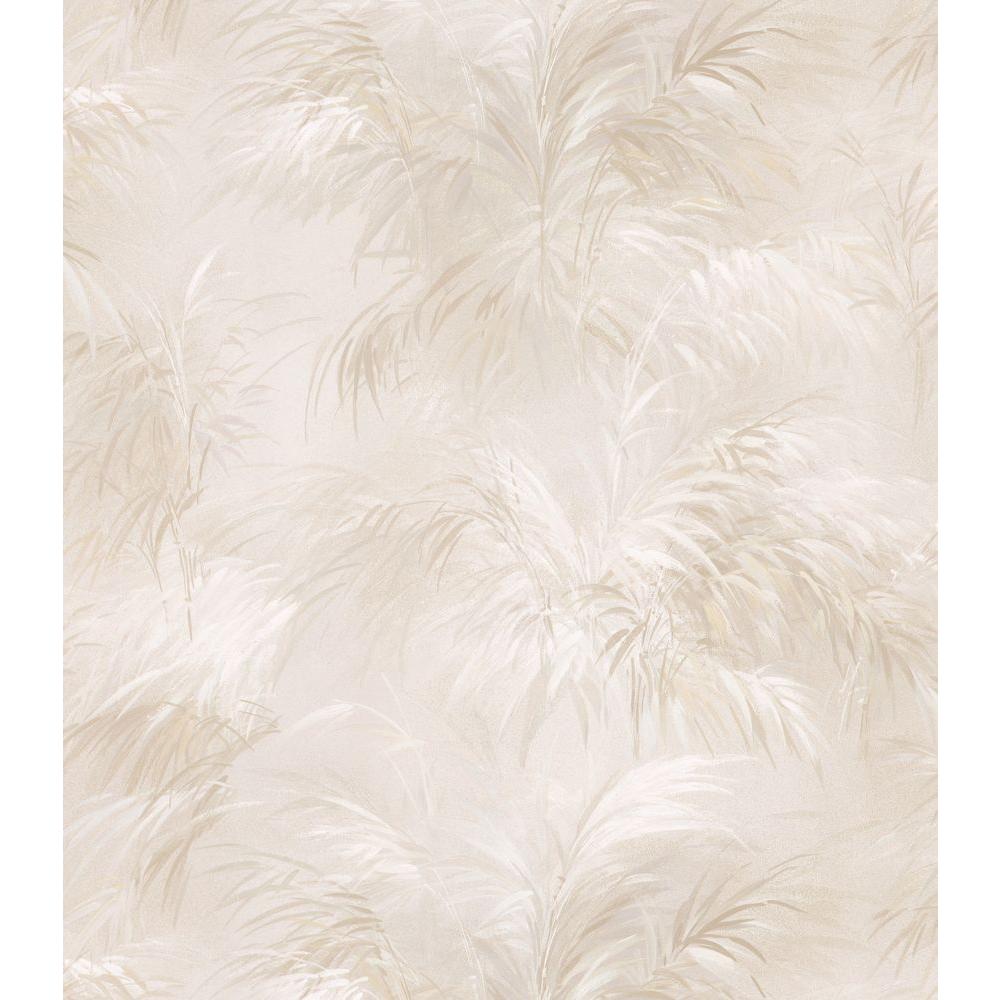 Brewster Bath Bath Bath III Beige Leaf Wallpaper Sample14917656SAM  The Home Depot