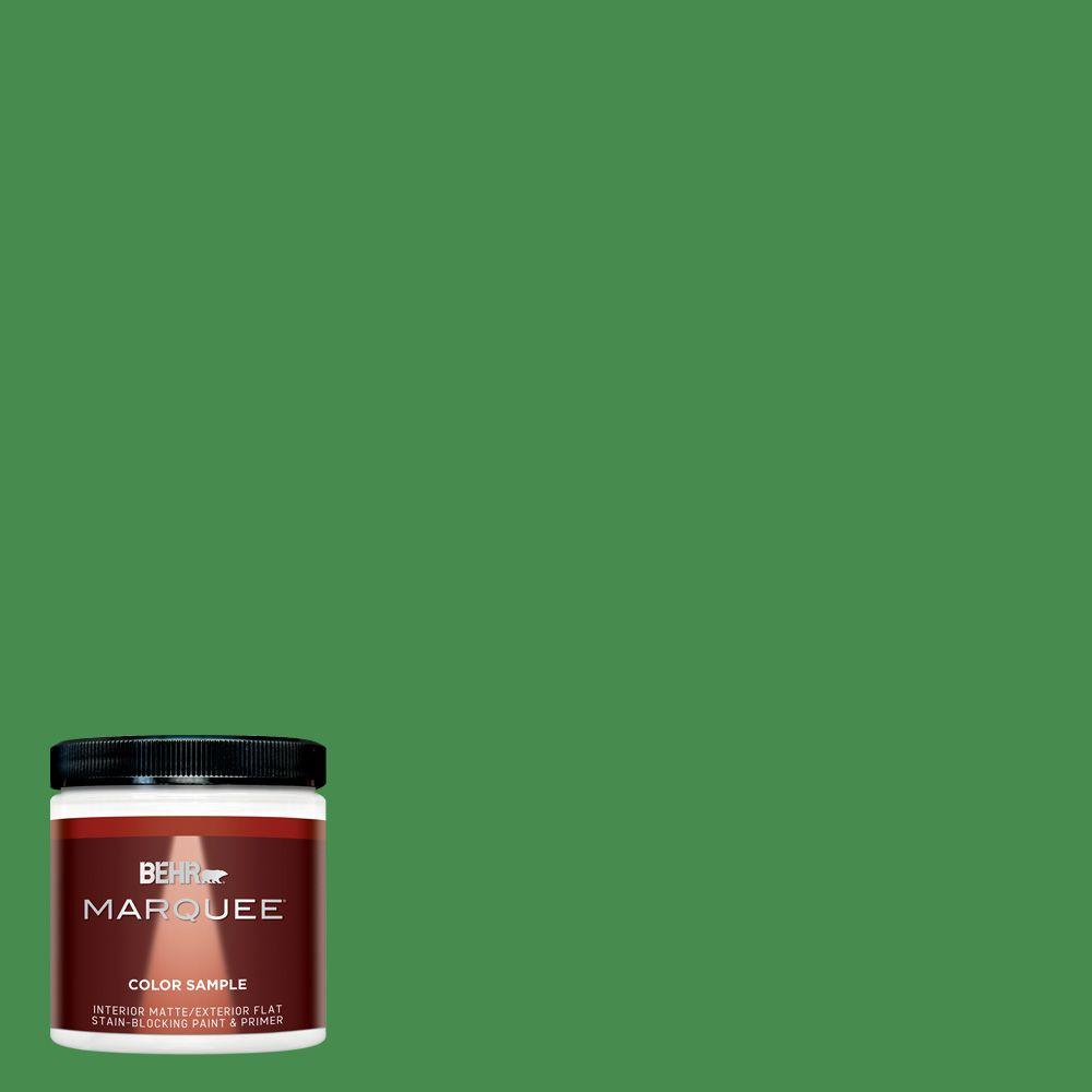 Behr Marquee 8 Oz Mq4 48 Planet Green One Coat Hide Matte Interior Mq4 48 Planet Green One Coat Hide Matte Interior Exterior Paint And Primer In Sample