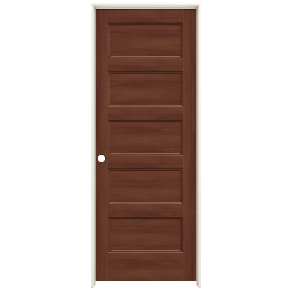 Jeld Wen 30 In X 80 In Conmore Amaretto Stain Smooth Solid Core