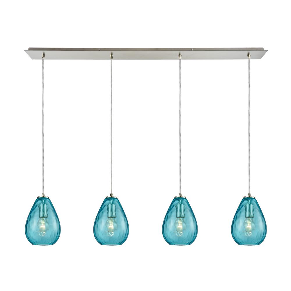 Standard Rustic Teal Pendant Lights Lighting The Home Depot