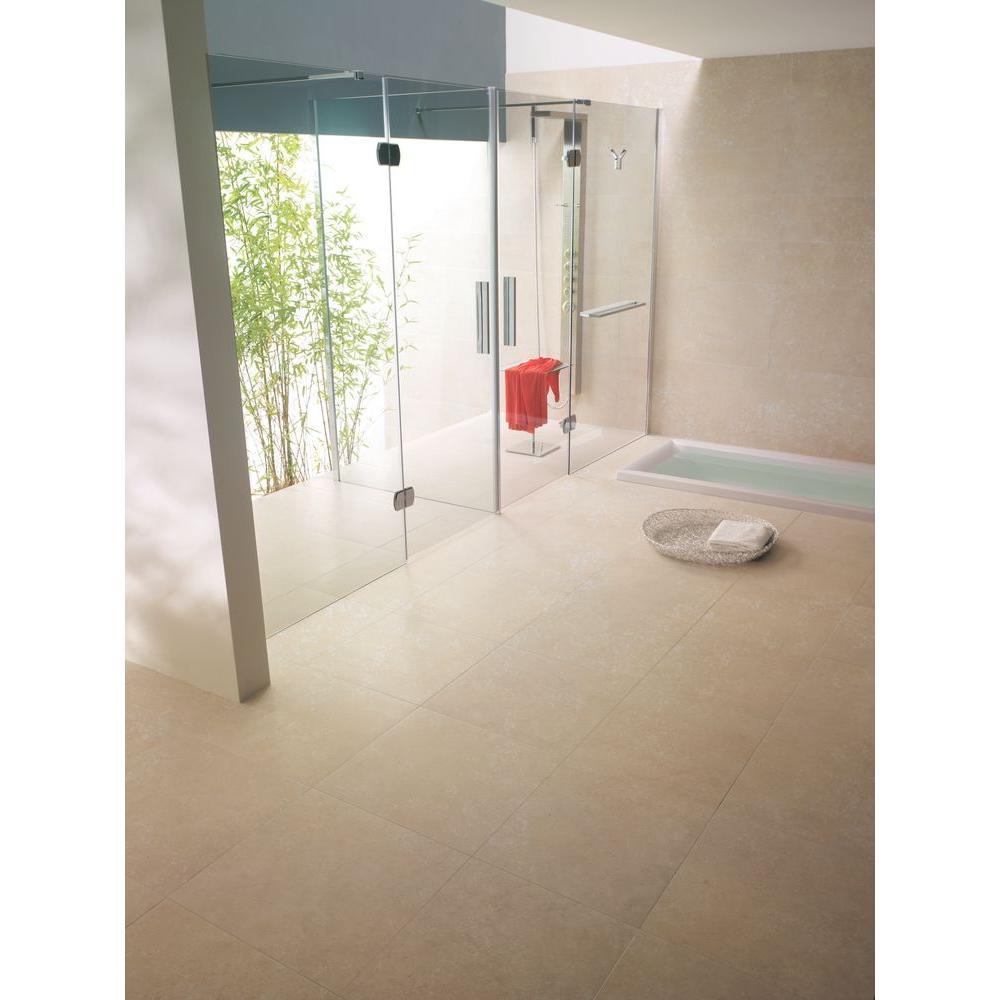 Msi 12 In X Ivory Honed Travertine Floor And Wall Tile 5 Sq Ft Case Thdivory1212hf The Home Depot Honed Travertine Floor And Wall Tile