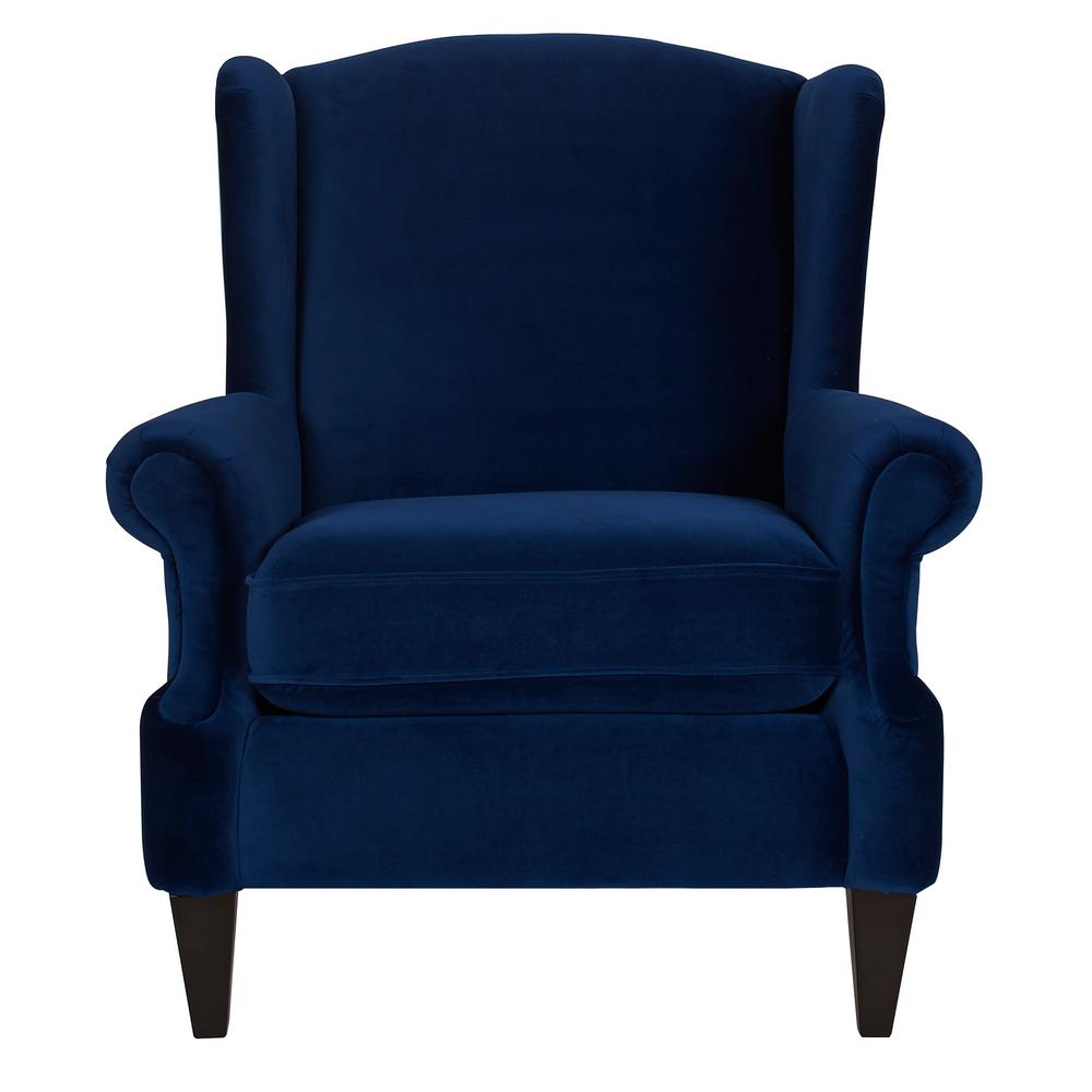 Jennifer Taylor Anya Navy Blue Arm Chair 60070 859 The Home Depot Jennifer Taylor Anya Navy Blue Arm Chair