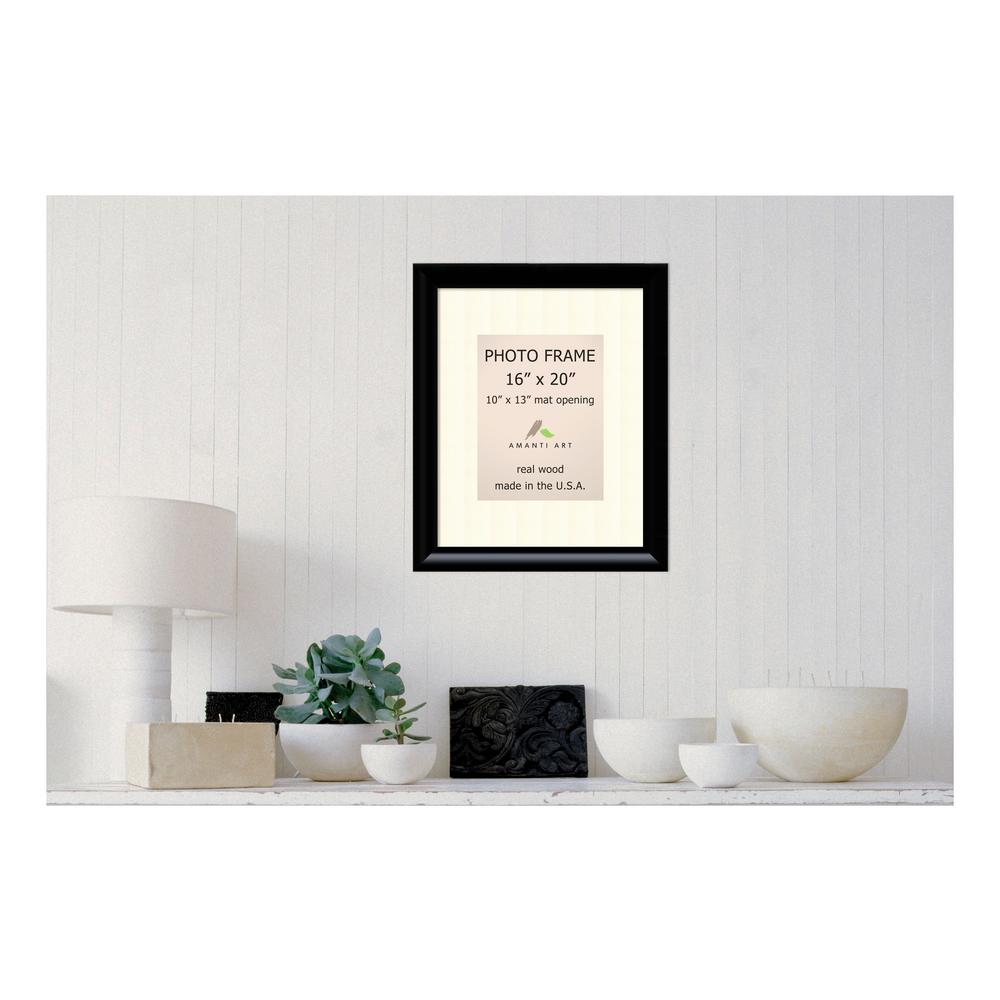 Pinnacle Gallery 8 In X 10 White Double Mat Picture Frame White Matted Black Picture Frame