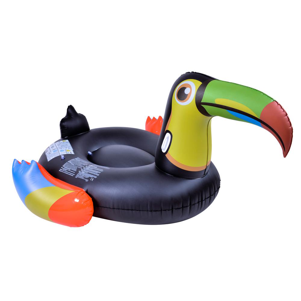 Rhino Master Tropical Giant Toucan Inflatable Pool Float Large Rhino Master Tropical Giant Toucan Inflatable Pool Float Large Up Novelty Flotation Device