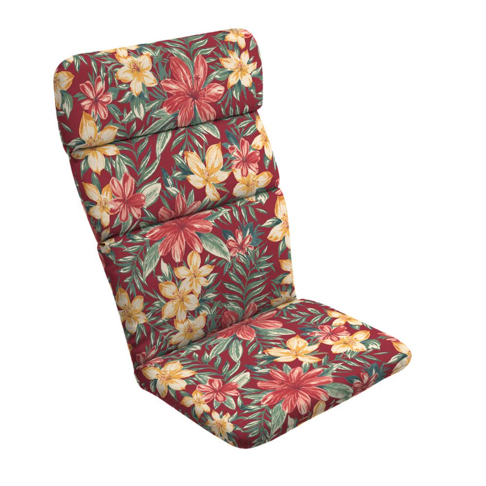 Arden Selections 20 x 45.5 Ruby Clarissa Tropical Outdoor Adirondack Chair CushionTG05129BD9Z1