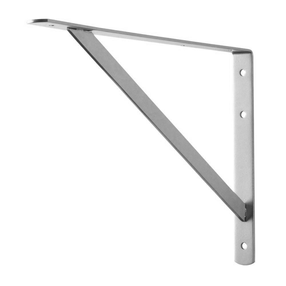 Everbilt 20 in. x 13 in. Gray Heavy Duty Shelf Bracket14307 The Home