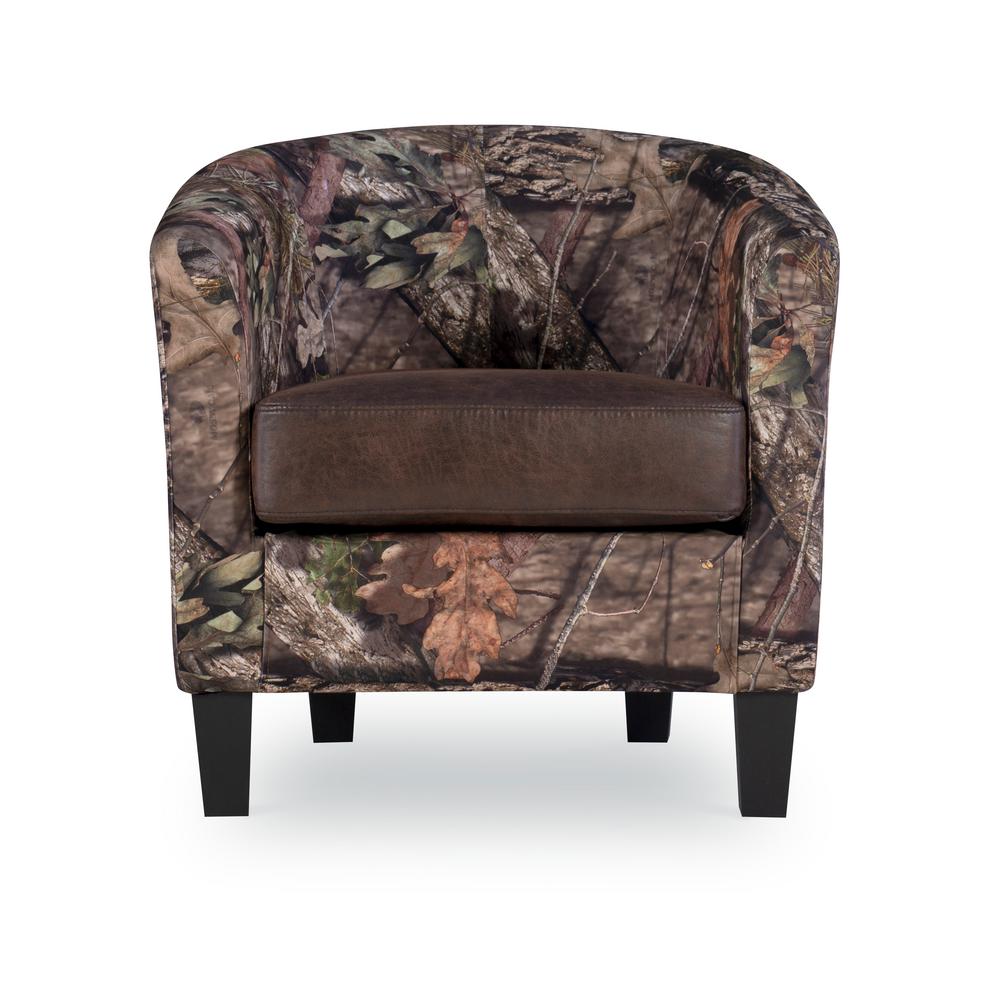 Linon Home Decor Andy Mossy Oak Brown And Green Club Camo Chair Thd01884 The Home Depot