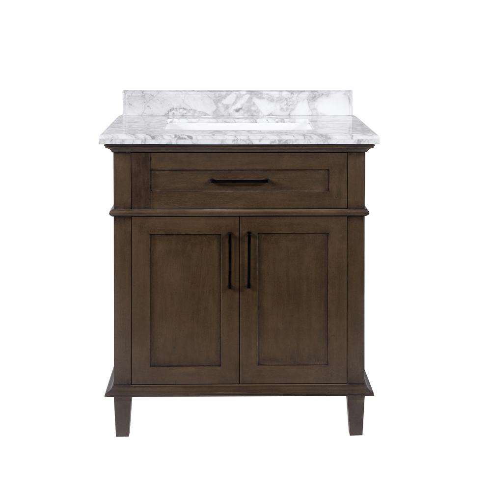 Reviews for Home Decorators Collection Sonoma 30 in. W x 22 in. D Bath Vanity in Almond Latte ...