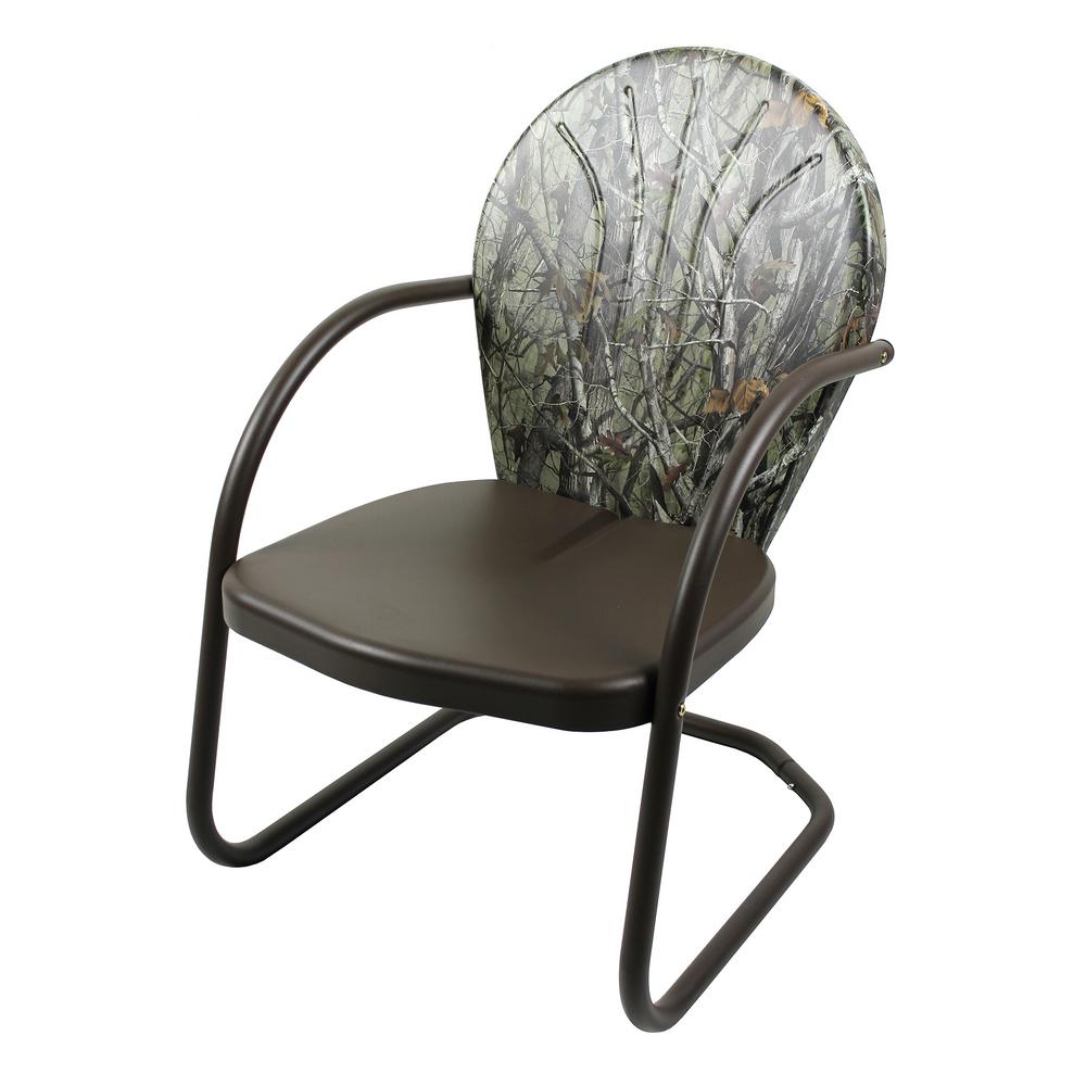 Jack Post Metal Patio Furniture Outdoor Lounge Chairs G2 1 Piece Metal Outdoor Lounge Chair In Camouflage
