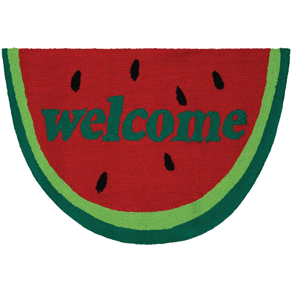 Half Circle Outdoor Rugs The Home Depot Covington Areas Welcome Slice 2 Ft X 3 Indoor Outdoor Area Rug