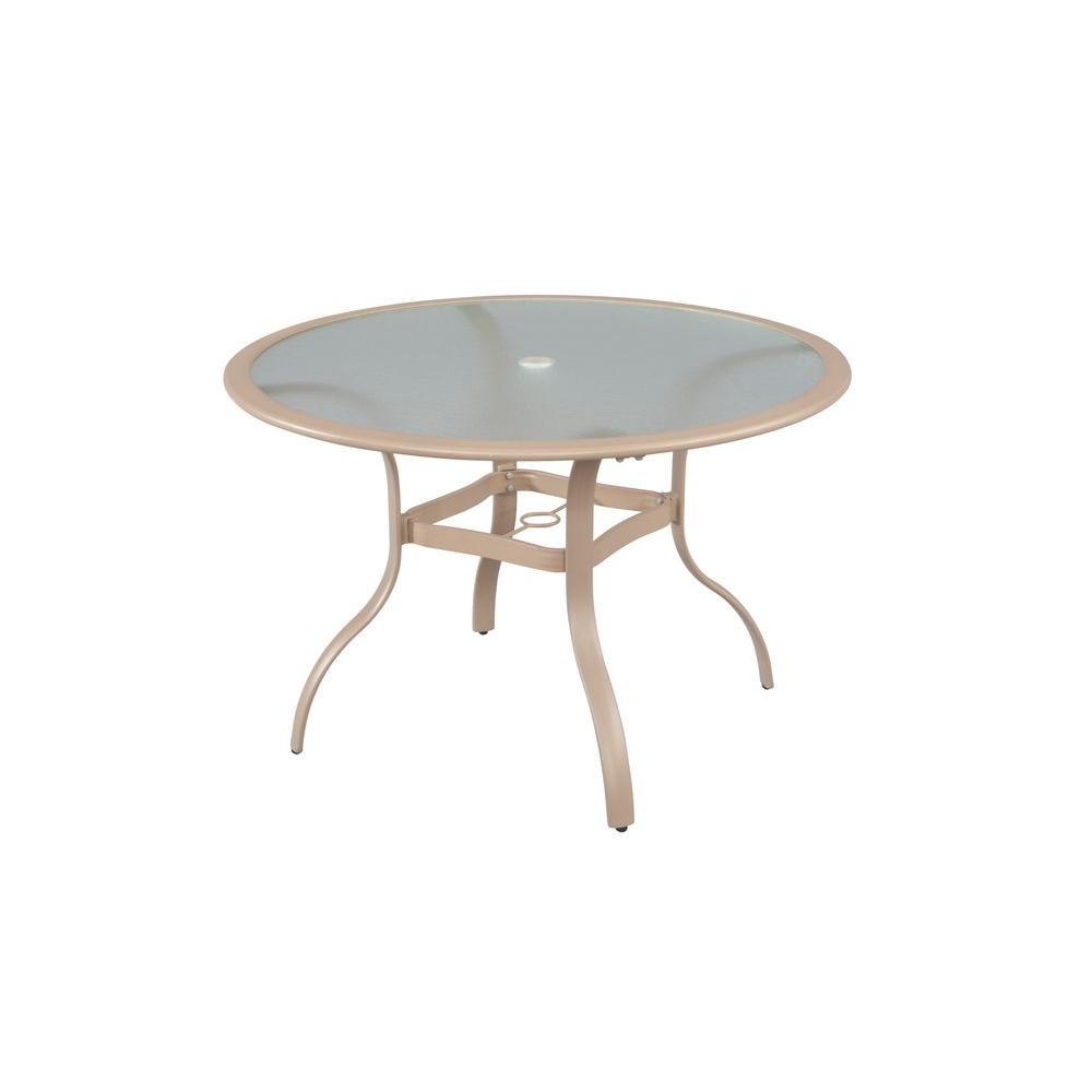 Hampton Bay Westin 44 In Commercial Contract Grade Round Patio Dining Table