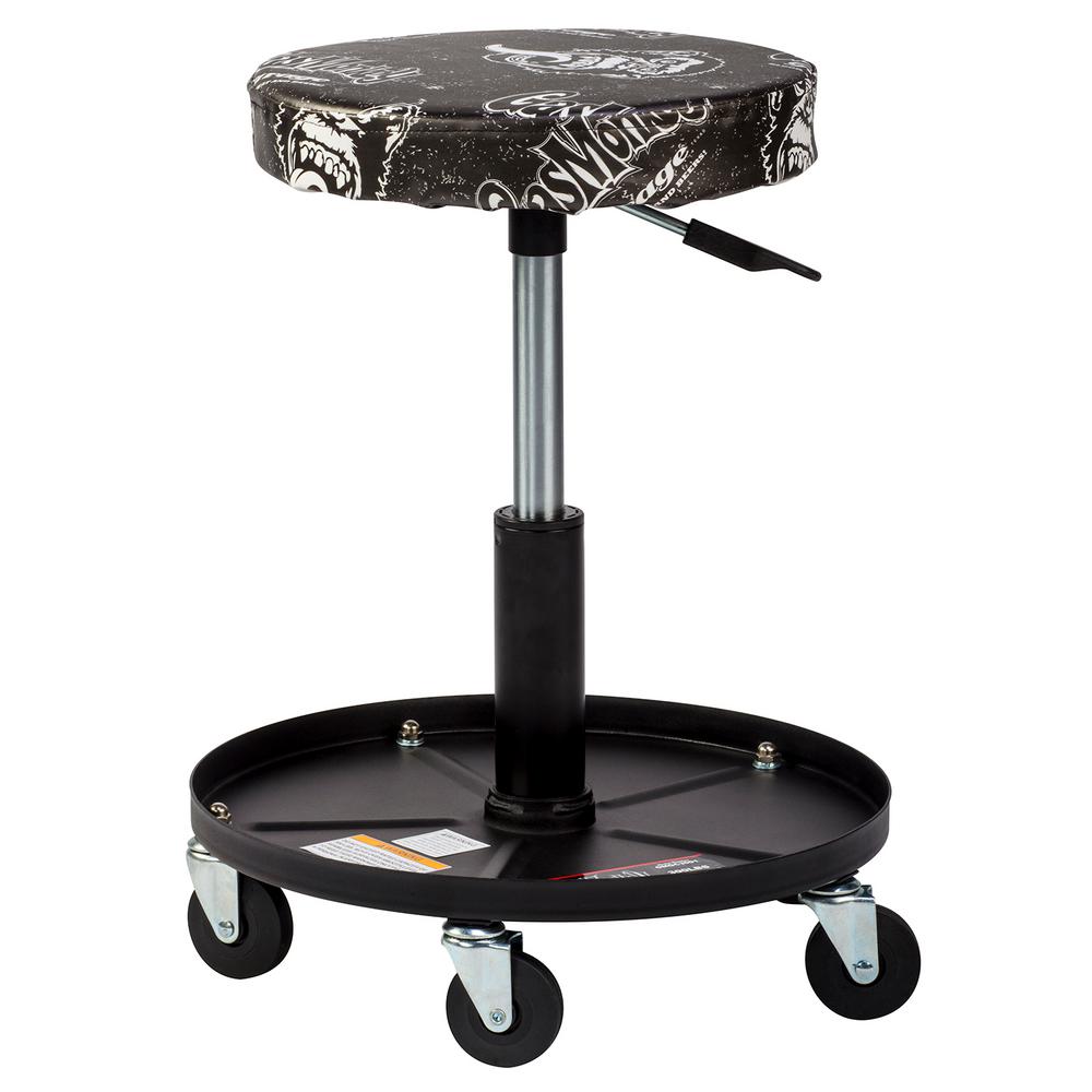 Gas Monkey Pneumatic Garage Chair with Tool Tray - 5 Rolling casters with 300... by Gas Monkey