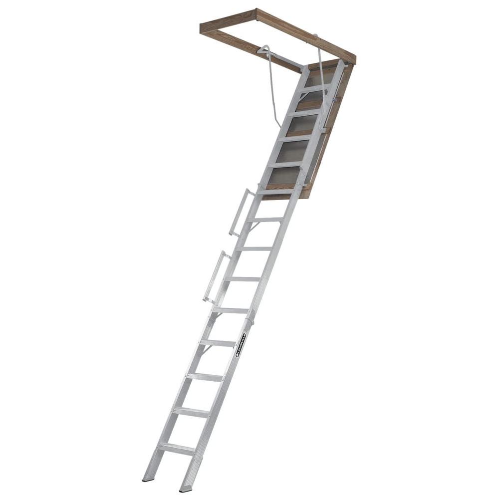 Louisville Ladder Everest 10 ft. - 12 ft., 22.5 inch x 63 inch Aluminum Attic... by Louisville Ladder