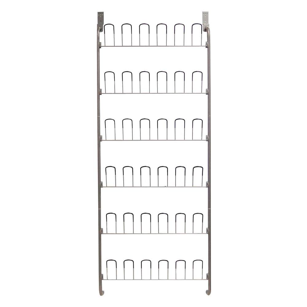 Wire Shoe Rack Organizer Wall Mount Hang Storage Closet Home Door Hanger 18pairs Home Garden Home Garden Household Cleaning Supplies