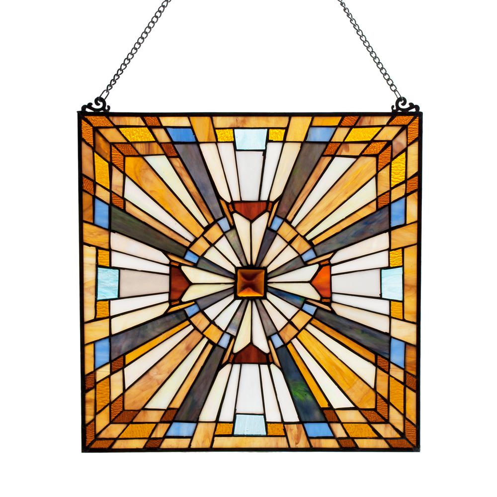 colored glass panels