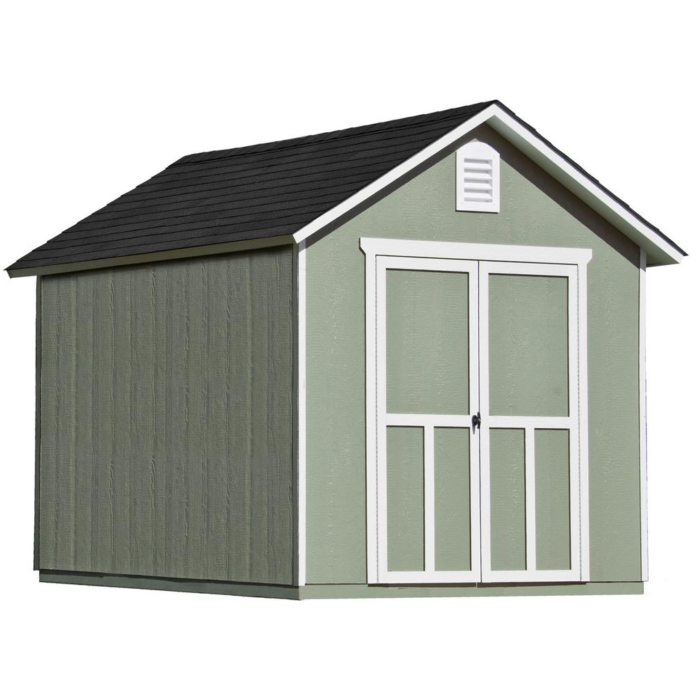 10 Ft Wood Storage Shed With Floor, Wooden Sheds Home Depot