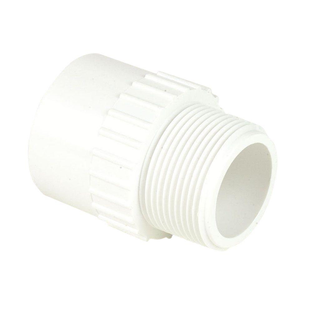 DURA 1 in. Schedule 40 PVC Male Adapter-C436-010 - The Home Depot