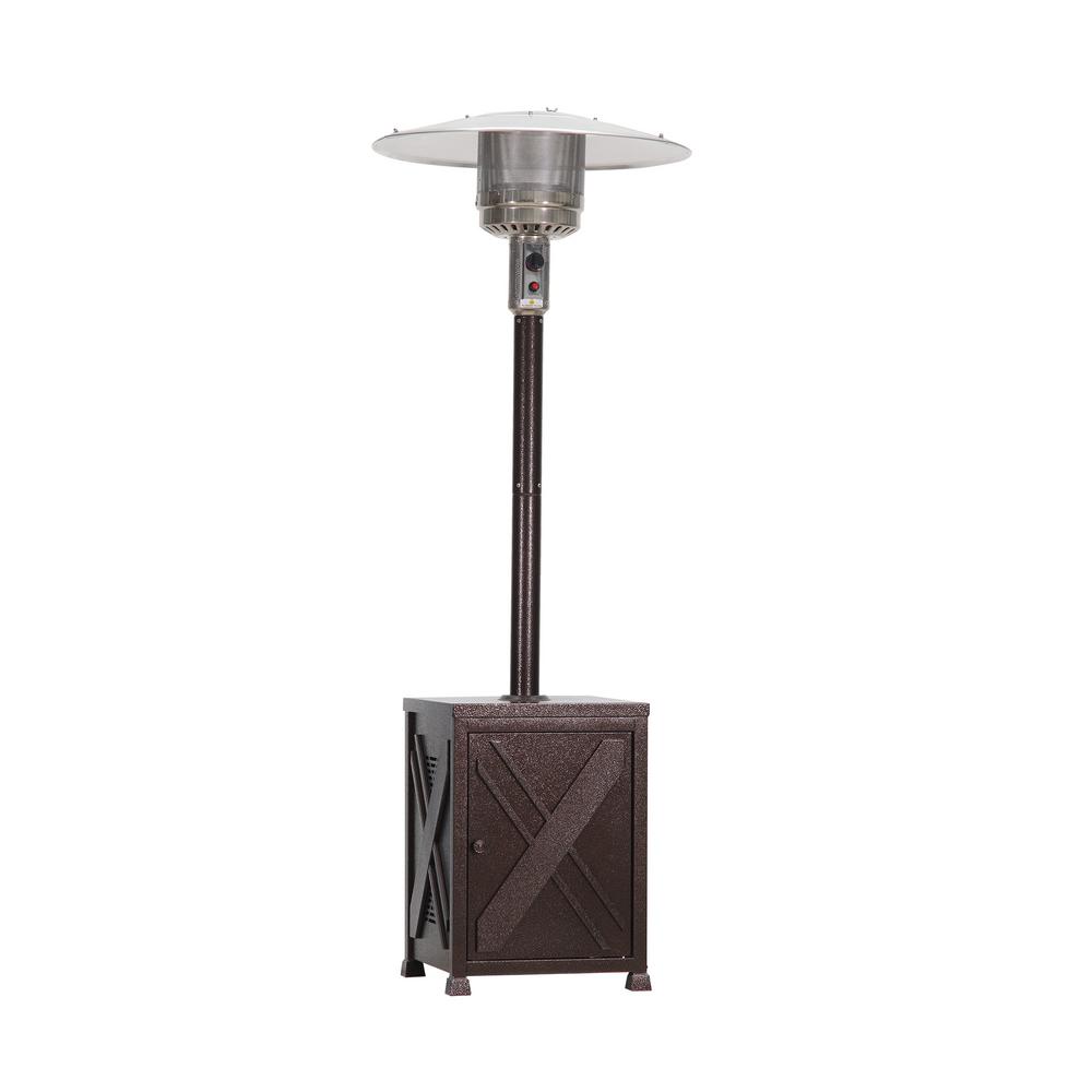 48,000 BTU Bronze Square Modern Gas Patio Heater NCZHGFXXXMG The