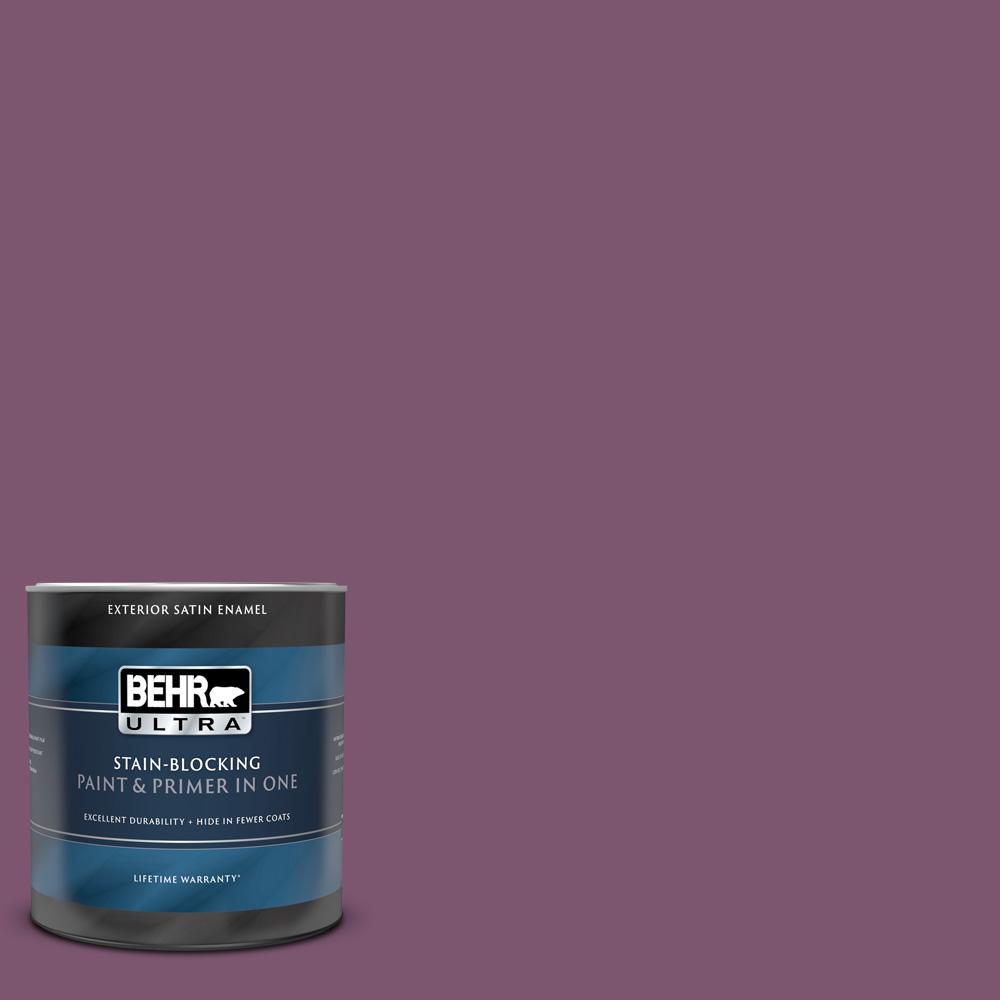 BEHR ULTRA 1 qt. M1107 Euphoric Magenta Satin Enamel