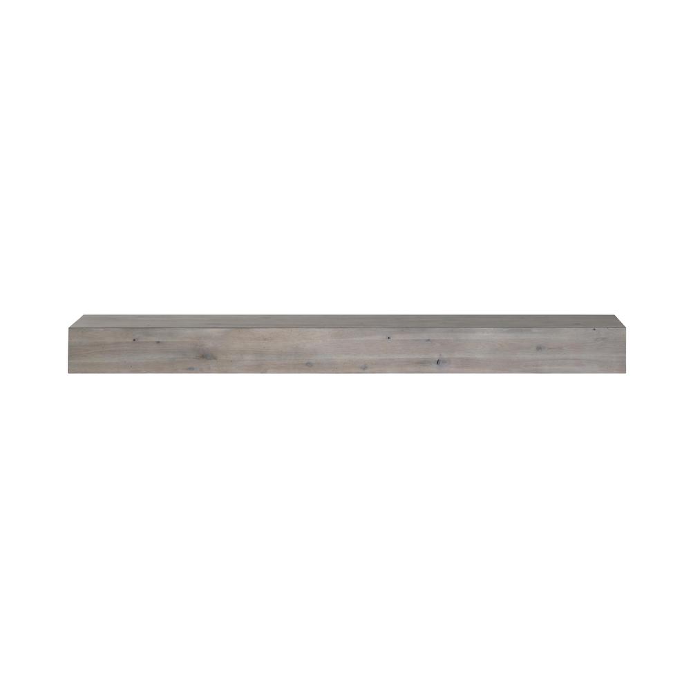 Acacia 4 ft. Weathered Gray Distressed Cap-Shelf Mantel-492-48-WEATHER ...