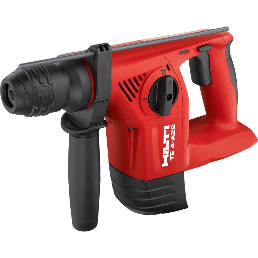 Hilti 22-Volt Lithium-Ion SDS Plus Cordless Rotary Hammer Drill TE 4-A ...