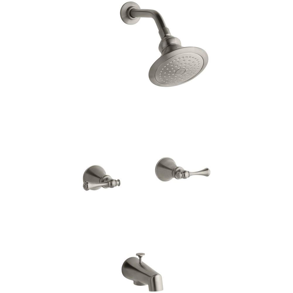 Kohler Revival 2 Handle 1 Spray Tub And Shower Faucet In Vibrant