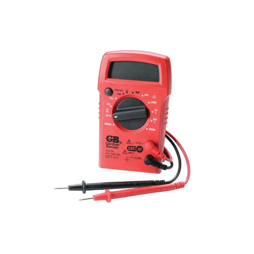 Gardner Bender 3-Function 11-Range Manual Digital Multimeter