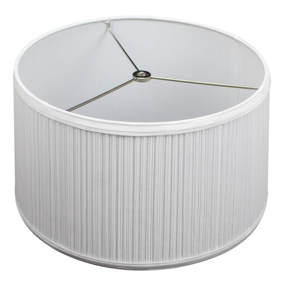 Fenchelshades Fenchel Shades 13 In Top Diameter X 14 Bottom Fenchel Shades 13 In Top Diameter X 14 Bottom 8 Slant Empire Lamp Shade Pleated Mushroom White