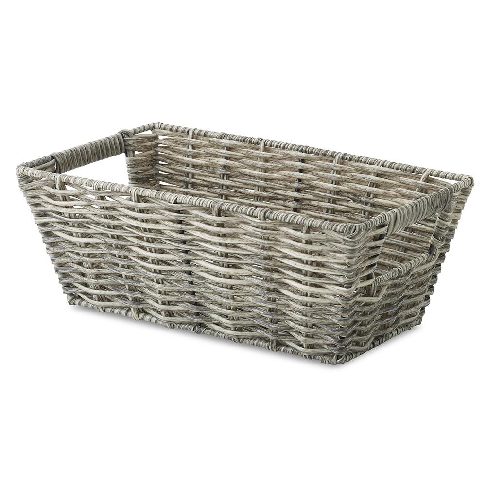 Whitmor 6.5 in. x 4.53 in. Rattique Tote Basket-6319-2712-BROWN - The ...