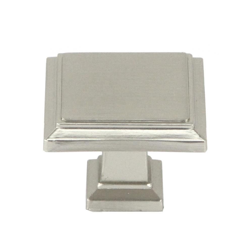 Kingsman Hardware Roma Solid Square 1 1 4 In 32 Mm Dia Brushed