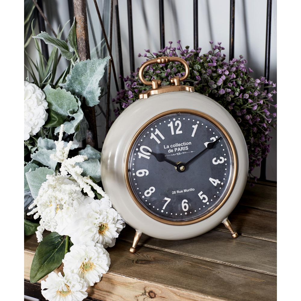 Multi-Colored Contemporary Table Clocks (Set of 3)