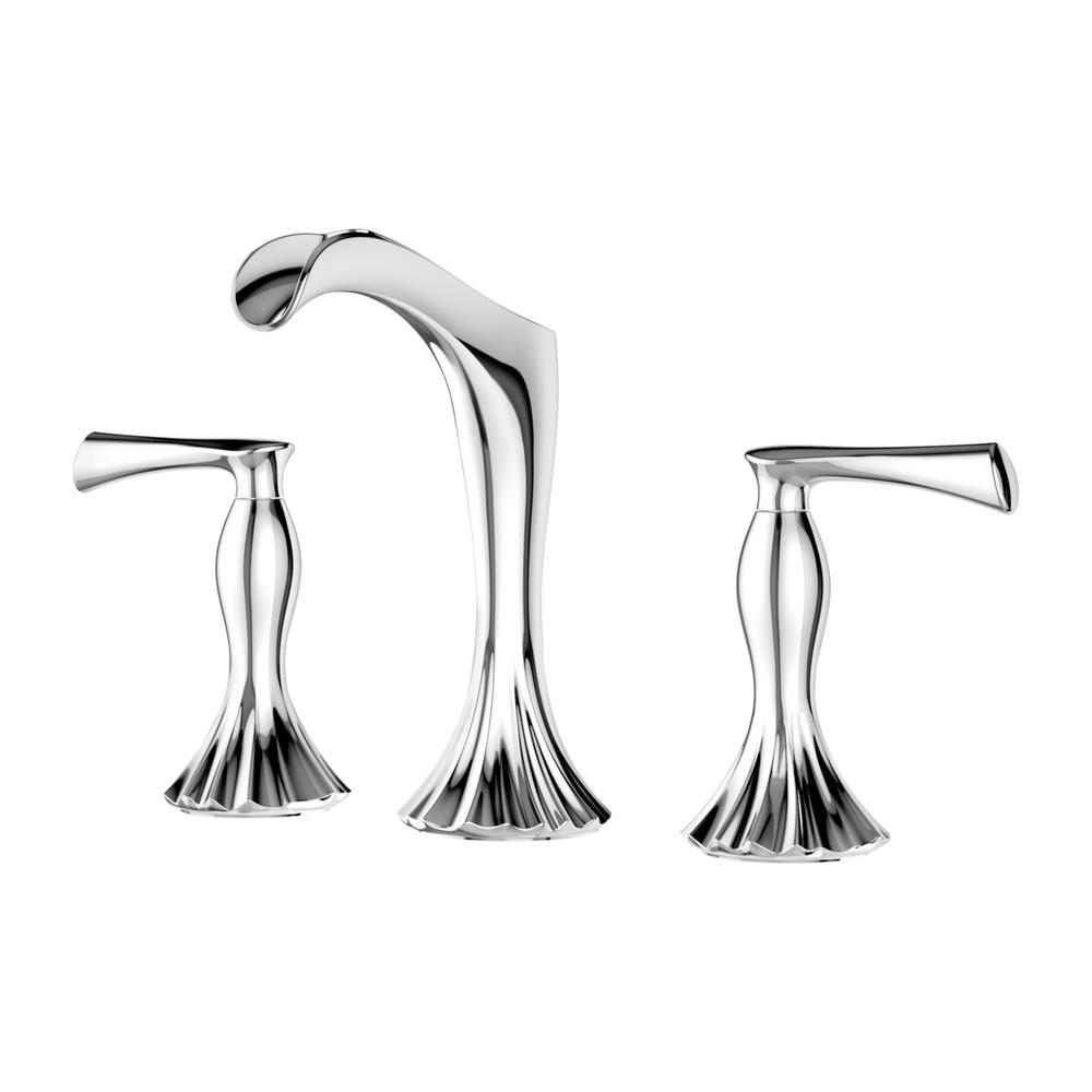 Pfister Rhen 8 In Widespread 2 Handle Trough Bathroom Faucet In Polished Chrome