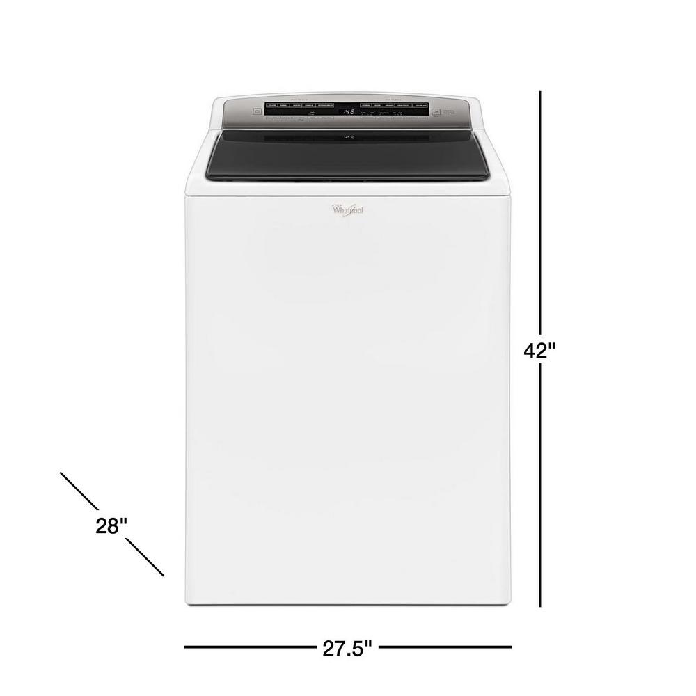 Whirlpool 4 8 Cu Ft High Efficiency White Top Load Washer With