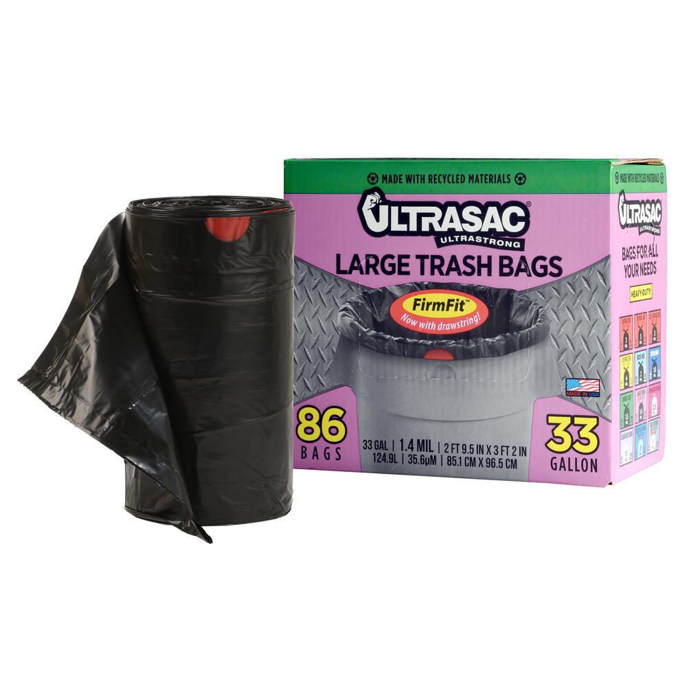 clear drawstring garbage bags