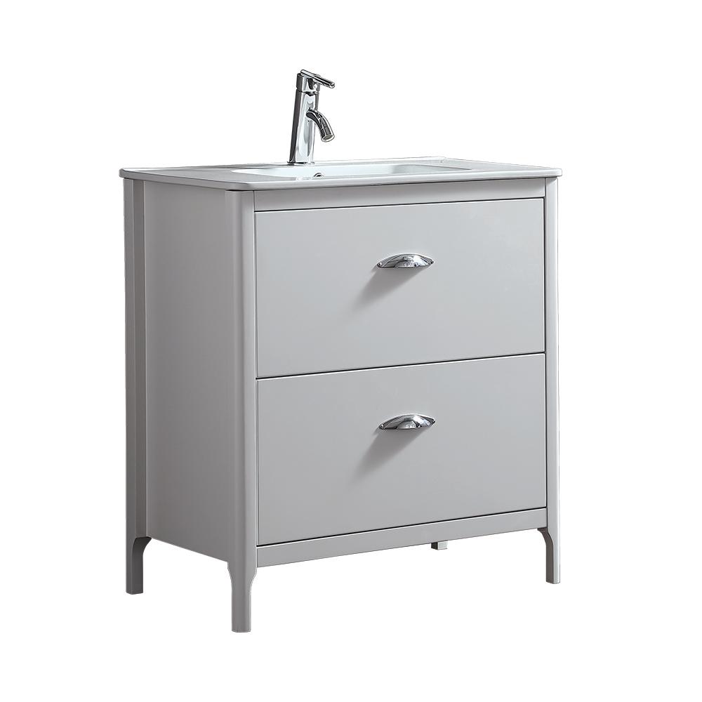 Ove Decors Scarlett 32 In W Vanity White With Ceramic Top Ove Decors Scarlett 32 In W Vanity White With Ceramic Top