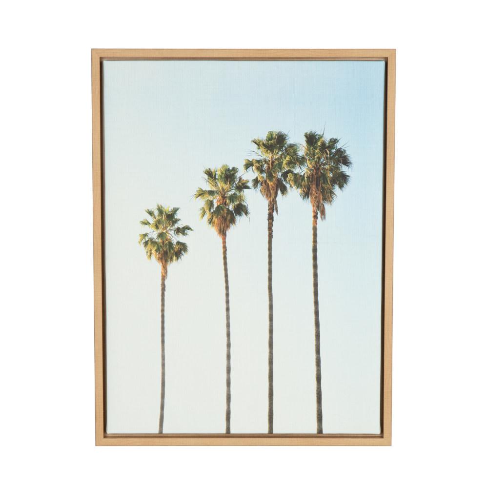 Kate And Laurel 24 In X 18 Four Palm Trees By Tai Prints Four Palm Trees By