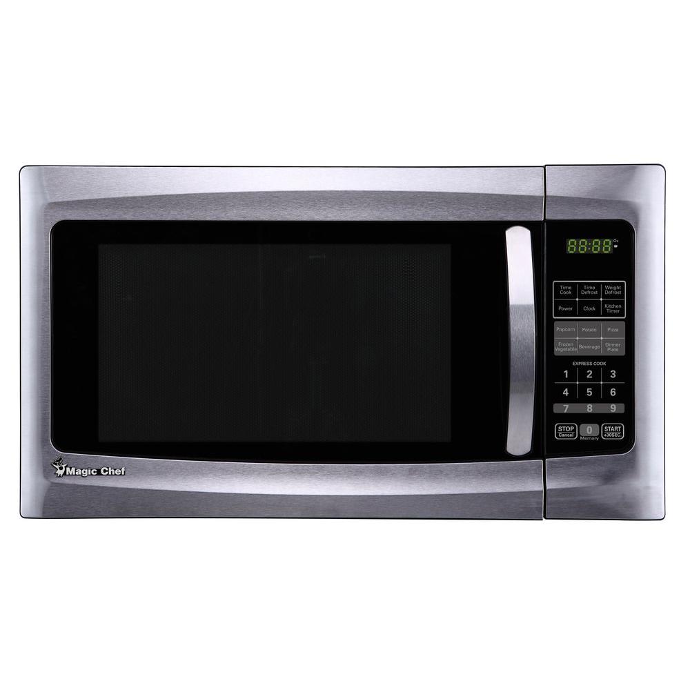 Magic Chef 1.6 cu. ft. Countertop Microwave in Stainless 