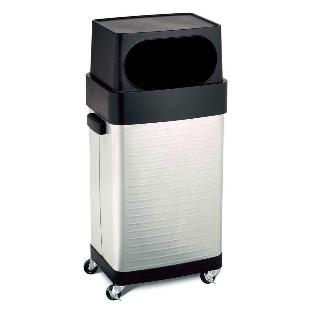 Seville Classics 17 Gallon Ultrahd Commercial Stainless Steel Trash Bin Trck15933 The Home Depot