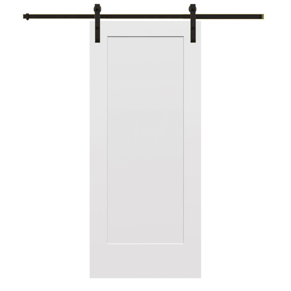 MMI Door 32 in. x 80 in. Smooth Madison Primed Composite Sliding Barn