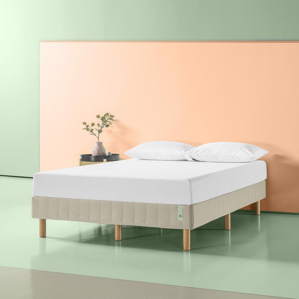 Zinus Good Design Winner Justina Beige Narrow Twin 14 In Quick Zinus Good Design Winner Justina