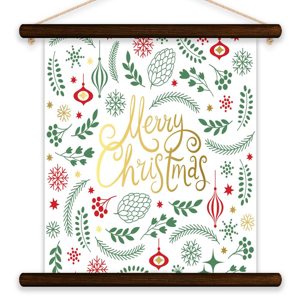 Artissimo Designs Merry Xmas By Lot26 Studio Printed Canvas