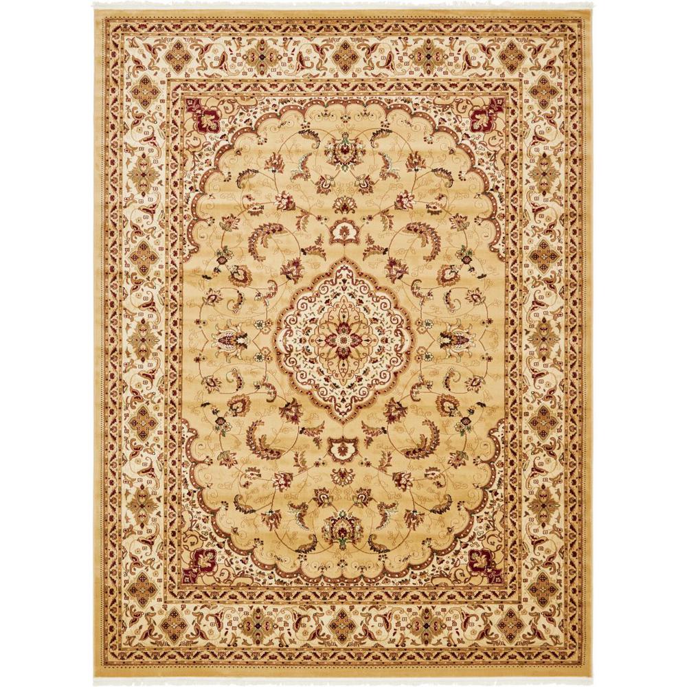 Unique Loom Seville Traditional Beige 9 10 X 13 0 Area Rug
