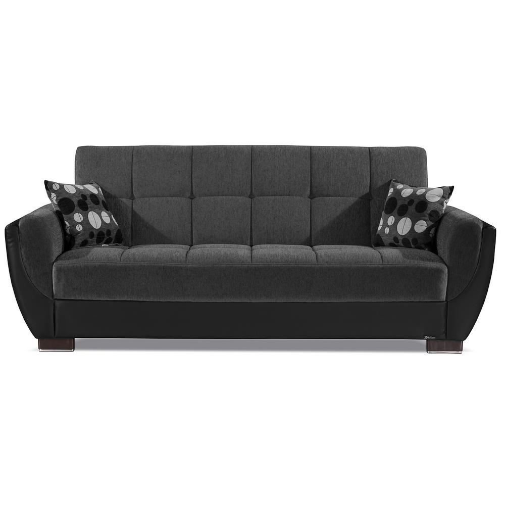 Ottomanson Armada 88 In Dark Gray Black Chenille 3 Seater Full Sleeper Convertible Sofa Bed With Storage Arm Sb 18 The Home Depot - 3 Seater Sofa Bed Suite Ottomanson Armada 88 In Dark Gray Black Chenille 3 Seater Full Sleeper Convertible Sofa Bed With Storage Arm Sb 18 The Home Depot - 3 Seater Sofa Bed Suite