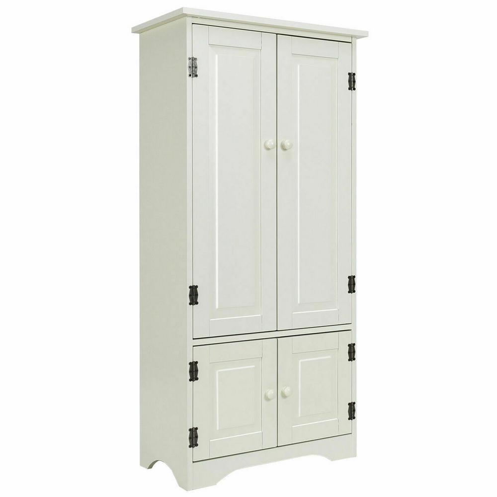 Accent Side Cabinet with Double Doors Multifunctional Home Furniture for Living Room Entryway Office USIKEY Floor Storage Cabinet with Adjustable Shelf Free Standing Organizer Cabinet YSNG006F
