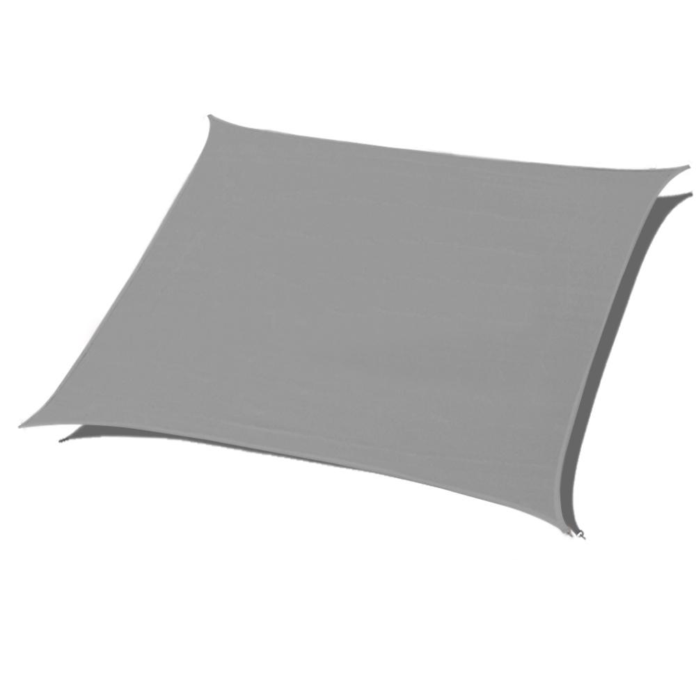 Shade Beyond 12 Ft X 12 Ft Light Grey Square Sun Shade Sail 185