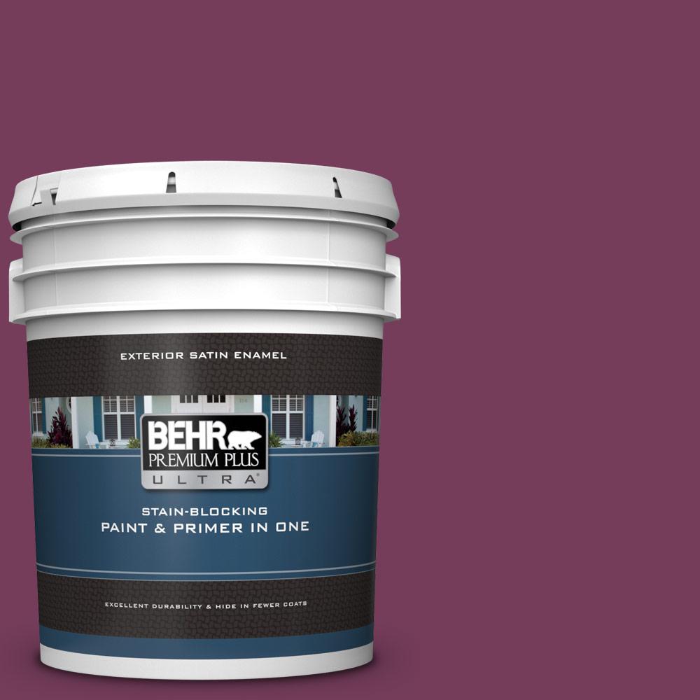BEHR Premium Plus Ultra 5 gal. S1207 Fine Wine Satin