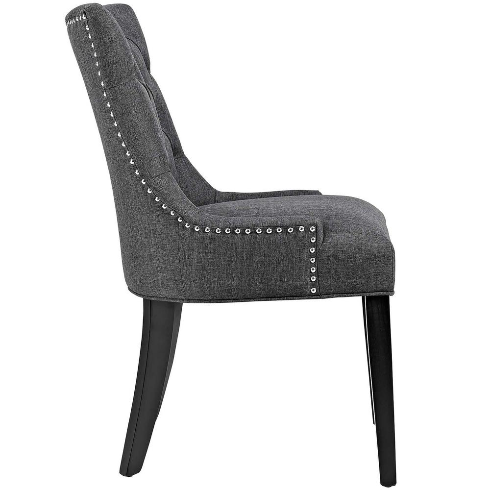 Modway Regent Gray Fabric Dining Chair Eei 2223 Gry The Home Depot